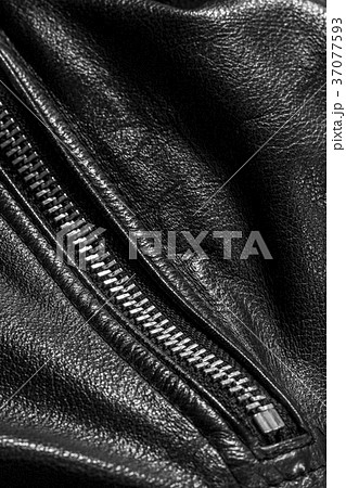 black leather jacket close up 37077593