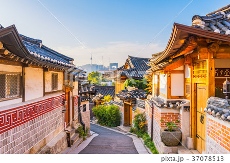 Bukchon Hanok Village in Seoul, South Korea 37078513