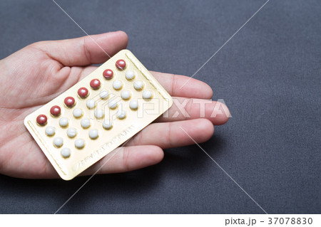 Close up Oral contraceptive pill 37078830