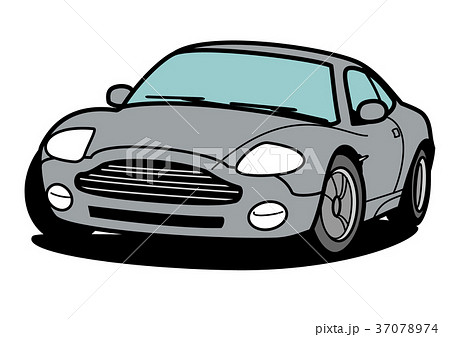 ブリティッシュクーペ グレー 自動車イラスト ブリティッシュクーペ グレー 自動車イラスト 37078974