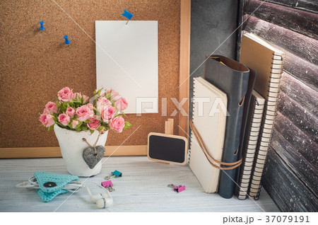 Back to school background with notebooks 37079191