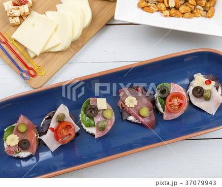 Set of open-faced sandwiches Set of open-faced sandwiches 37079943