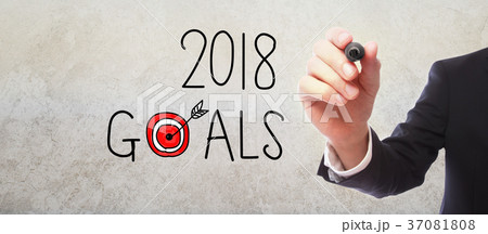 2018 Goals with businessman  37081808