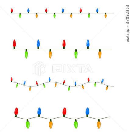 light bulb, garland string set christmas design  37082353