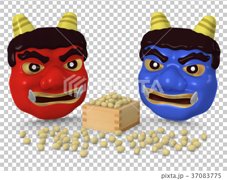 Beans Makishige red oni blue onion your face 04 Beans Makishige red oni blue onion your face 04 37083775