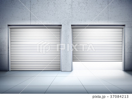 Garage With Two Entrances Composition 37084213