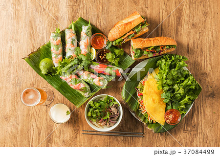生春巻きとベトナム料理 Vietnamese variety 生春巻きとベトナム料理 Vietnamese variety 37084499