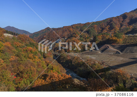 2016年秋の八ッ場ダム予定地の風景 2016年秋の八ッ場ダム予定地の風景 37086116