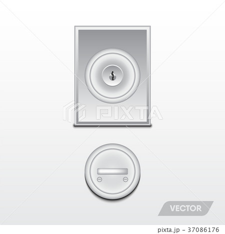 Security door knob, Modern design, Vector Security door knob, Modern design, Vector 37086176