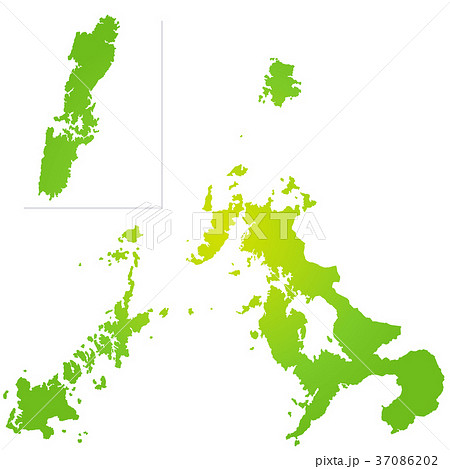 長崎県地図 37086202