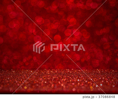Abstract Red bokeh background. 37086848