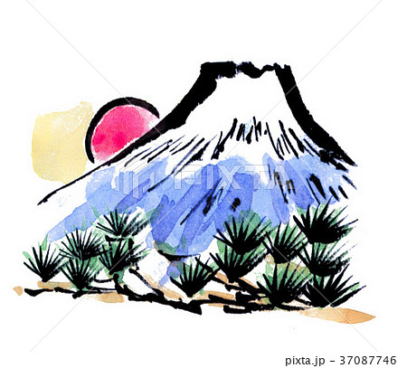 Fuji Mountain Mountain Fuji Mt Fuji Stock Illustration