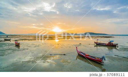 scenic sunrise above Rawai beach scenic sunrise above Rawai beach 37089111