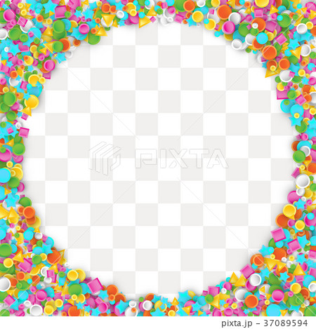 Colored carnaval confetti background Colored carnaval confetti background 37089594