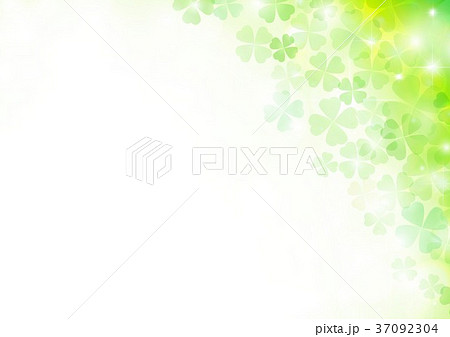 クローバーキラキラ背景 37092304