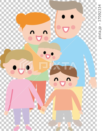 Smiling family smiling vector illustration path Smiling family smiling vector illustration path 37092334