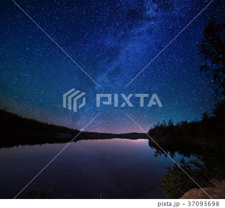 Lake at night 37093698