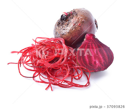 Fresh beetroot on white 37093826