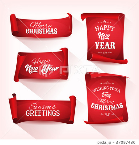 Collection of Christmas Parchment Scroll Collection of Christmas Parchment Scroll 37097430