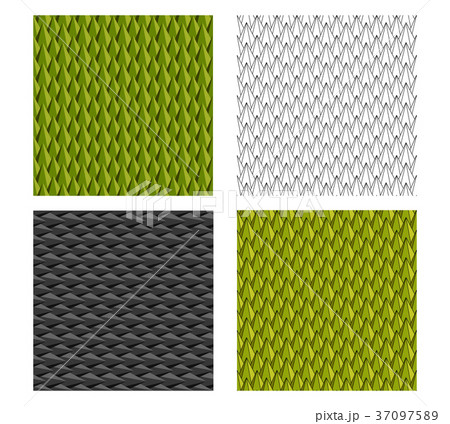 Seamless Durian and animal scale pattern 37097589