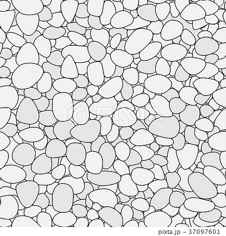 Seamless small white stone pattern in flat style Seamless small white stone pattern in flat style 37097601