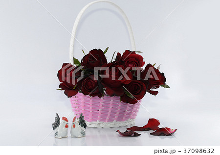 Valentine's Day Concept, Red rose on background. 37098632