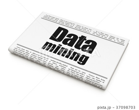Information concept: newspaper headline Data 37098703