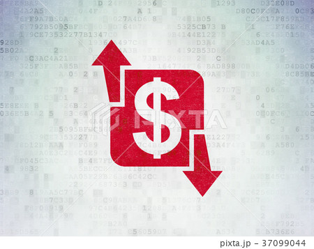 Finance concept: Finance on Digital Data Paper 37099044