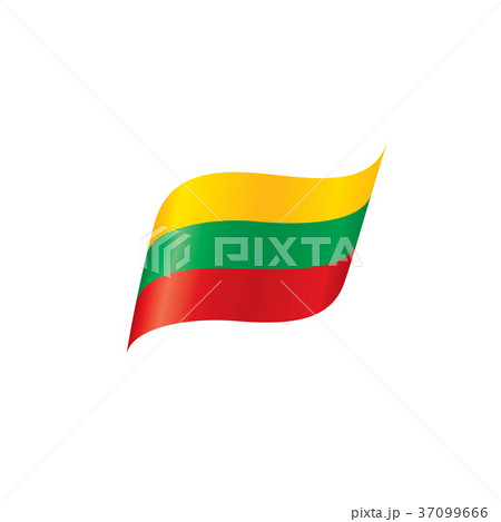 Lithuania flag, vector illustration Lithuania flag, vector illustration 37099666