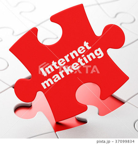 Marketing concept: Internet Marketing on puzzle 37099834
