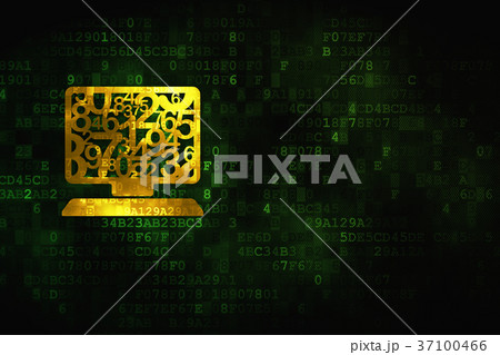 Education concept: Computer Pc on digital 37100466