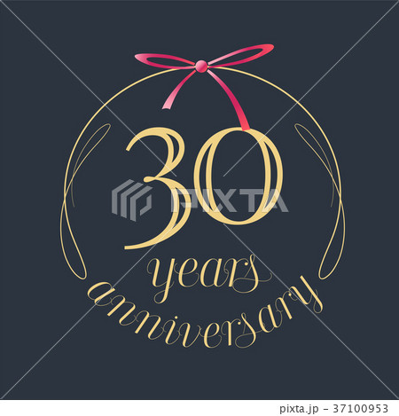 30 years anniversary celebration vector icon, logo 30 years anniversary celebration vector icon, logo 37100953