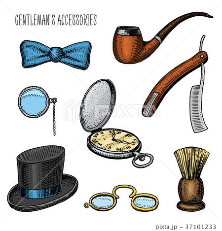gentleman accessories. hipster or businessman 37101233