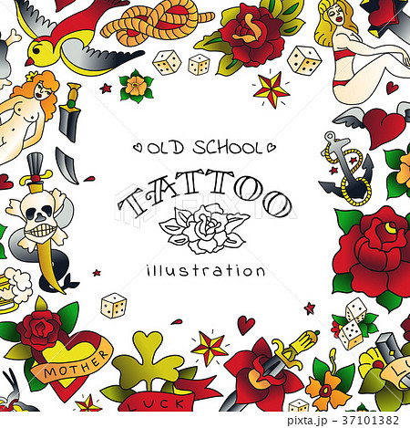 Old School Tattoo Frame 37101382