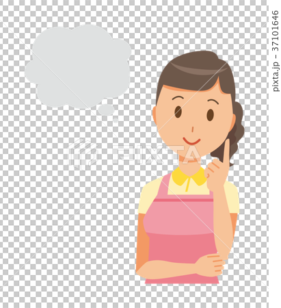 Imagine a woman home helper wearing an apron Imagine a woman home helper wearing an apron 37101646