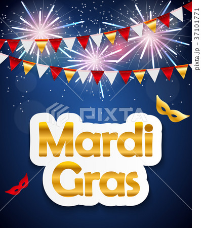 Mardi Gras Brochure Template.Celebration Greeting 37101771