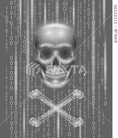 Jolly roger skull binary code numbers. Hacker Jolly roger skull binary code numbers. Hacker 37102590