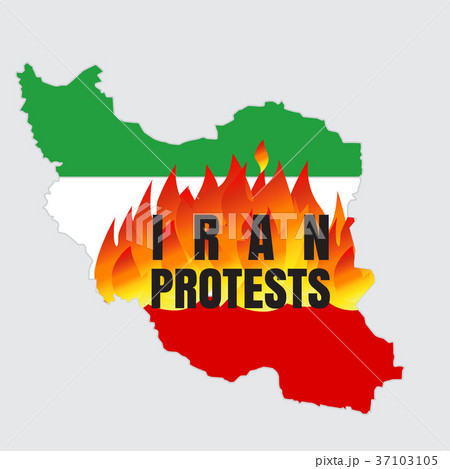 Iran Protests Illustration 37103105