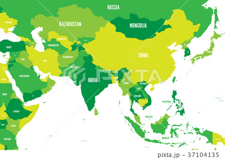 Political map of western, southern and eastern 37104135
