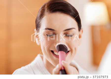 Funny cute woman making fun Funny cute woman making fun 37107973