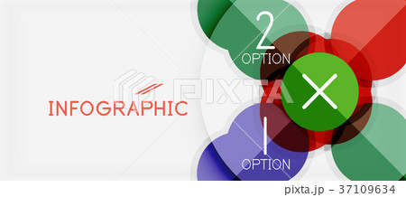 Paper geometric circle banner template Paper geometric circle banner template 37109634