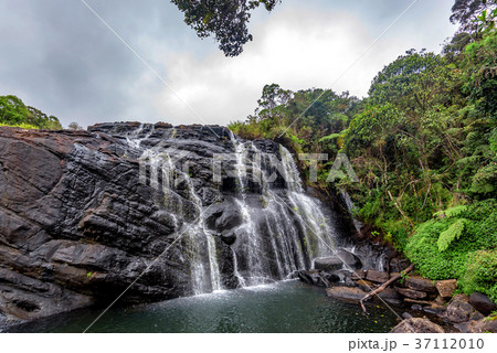 Scenic tropical waterfall in Sri Lanka 37112010