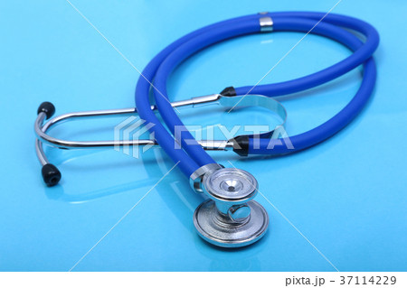Stethoscope and medical equipmenton Stethoscope and medical equipmenton 37114229