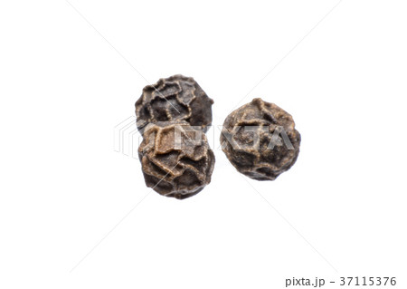 Black peppercorn against isolated on a white Black peppercorn against isolated on a white 37115376