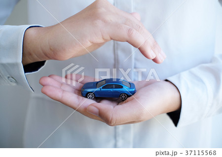 Concept of car insurance with Protection of a car. Concept of car insurance with Protection of a car. 37115568