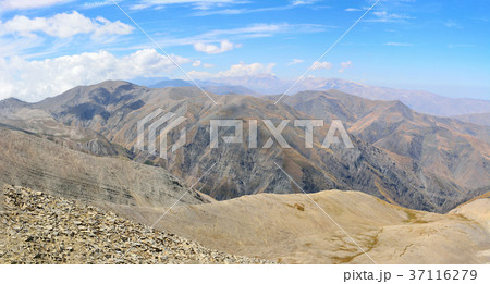 View from summit of Mount Babadag in Azerbaijan View from summit of Mount Babadag in Azerbaijan 37116279