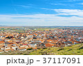 Aerial panoramic view over the orange tile roofs 37117091