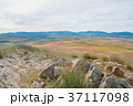 Abstract aerial panoramic top view of a country  37117098