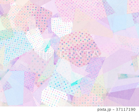 Paper collage background material - Stock Illustration [37117190] - PIXTA