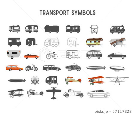 Transport shapes and elements for creation your 37117828
